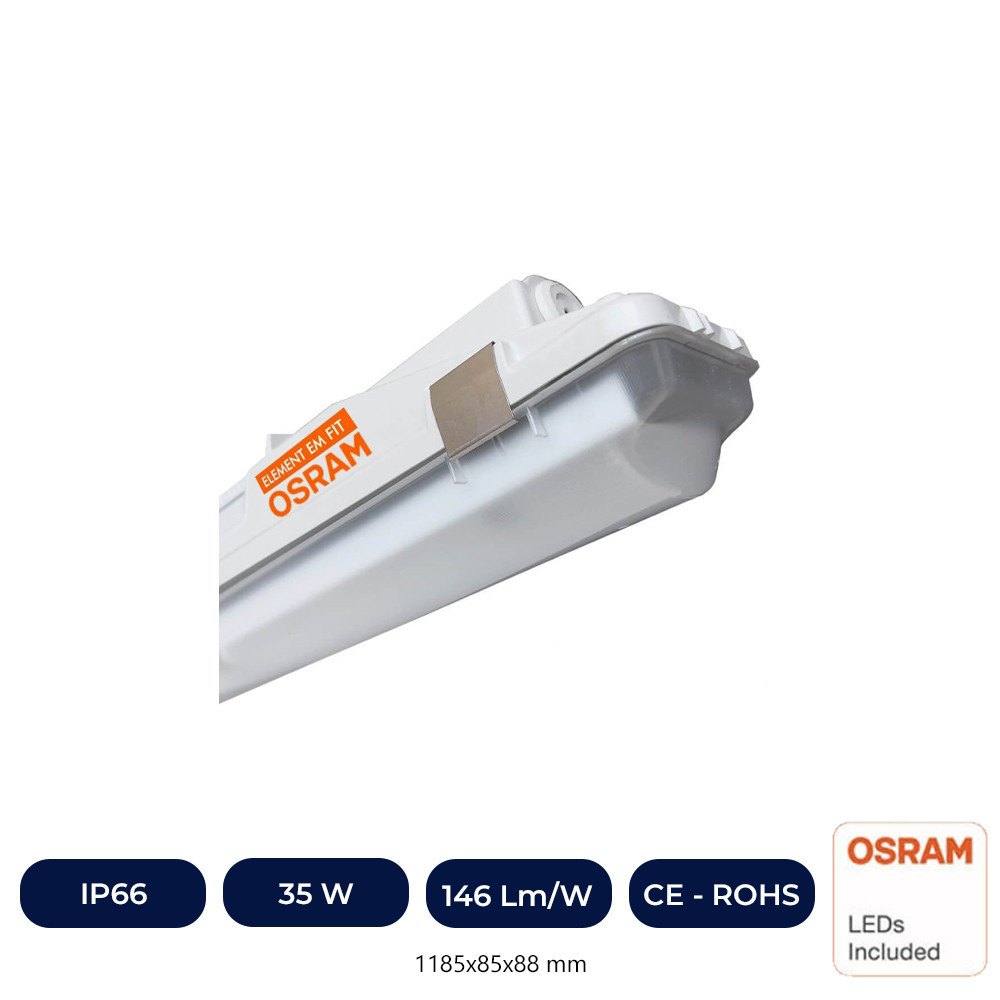 Réglette Étanche LED Intégrée - 35W-30W-25W-20W - Driver OSRAM - 120cm