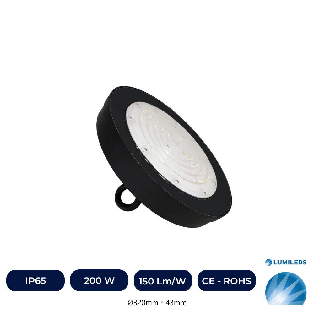 Cloche industrielle High Bay LED UFO 200W-150W-100W - LUMILEDS LUXEON 2835