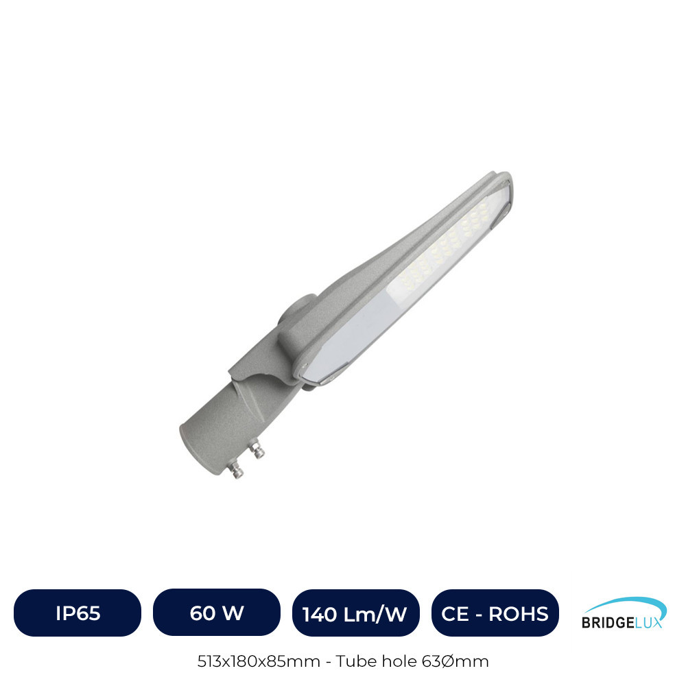 Réverbère LED - 60W - ASKER BRIDGELUX Chip 140lm/W