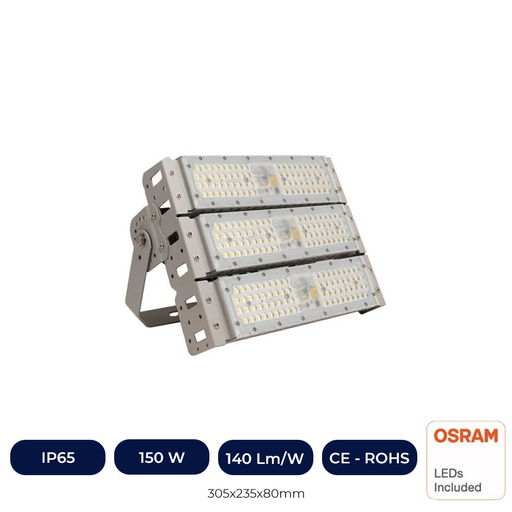 [MG150W-60-4K] Projecteur LED DOB 150W OSRAM SMD3030-3D 180Lm/W 60