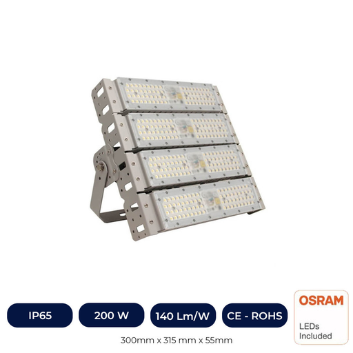 [MG200W-60] Projecteur LED DOB 200W OSRAM SMD3030-3D 180Lm/W 60