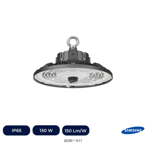 [IC91292] Cloche Industrielle LED 150W-100W-80W - UFO - CCT - SAMSUNG CHIP 2835 200Lm/W