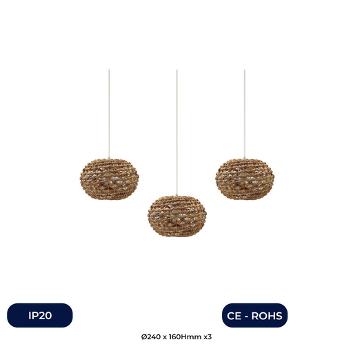 [IC60129DPR] Lustre Suspendue - Pour LED E27