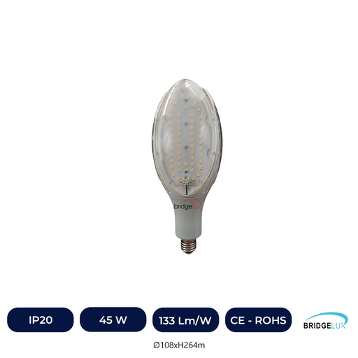 [FLB45W-3K] Lampe LED 45W E27 Haute Luminosité