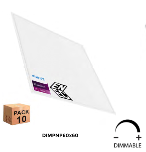 [DIMPNP60x60] dalle led dimmable  40w  220v 4800LU 595X595mmh30mm alu+pc 